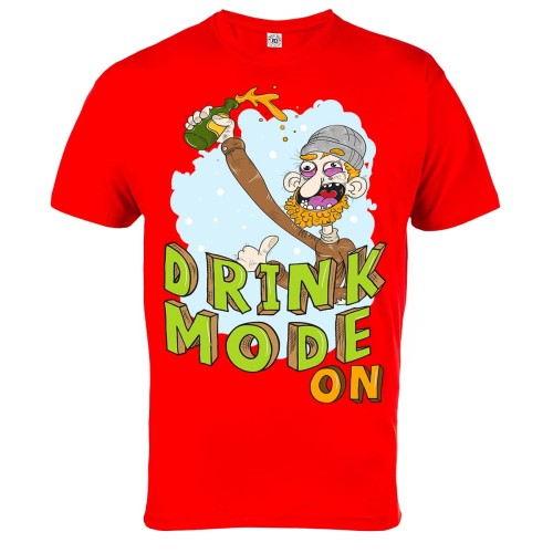 KOSZULKA ŚMIESZNE DRINK MODE ON 6