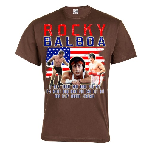 KOSZULKA ROCKY BALBOA IT AIN'T ABOUT HOW HARD YOU HIT 1