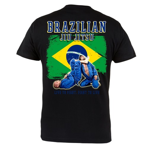 KOSZULKA LIVE TO FIGHT, FIGHT TO LIVE BRAZILIAN JIU JITSU 3