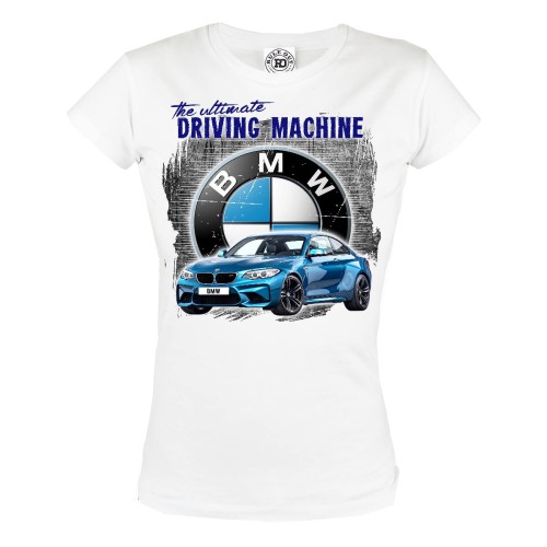 KOSZULKA DAMSKA THE ULTIMATE DRIVING MACHINE BLUE 2 