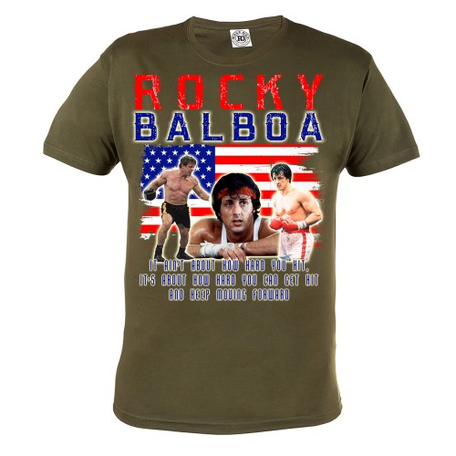 KOSZULKA ROCKY BALBOA IT AIN'T ABOUT HOW HARD YOU HIT 4