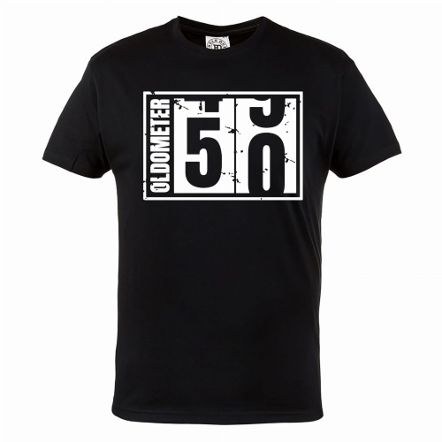 MĘSKA KOSZULKA PREZENT NA 50 URODZINY OLDOMETER UR83