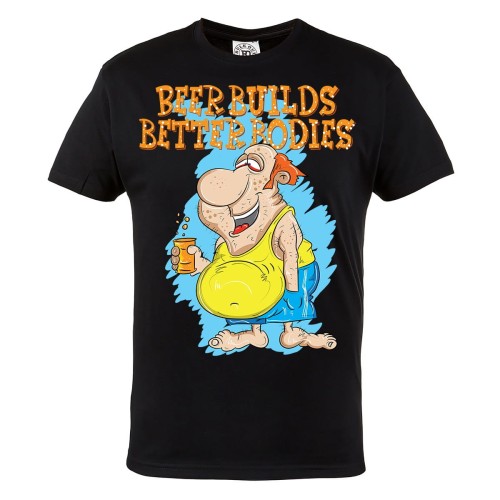 KOSZULKA ŚMIESZNE BEER BUILDS BEETER BODIES