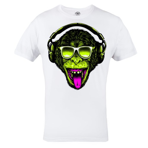 KOSZULKA MUZYCZNA MONKEY SŁUCHAWKI 2