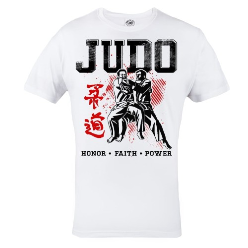 KOSZULKA JUDO HONOR - FAITH - POWER 