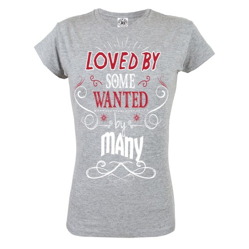 KOSZULKA DAMSKA Z NAPISEM LOVED BY SOME WANTED BY MANY 3