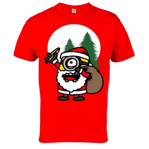 KOSZULKA ŚWIĄTECZNA MĘSKA SANTA CLAUS MINON IS COMING 1