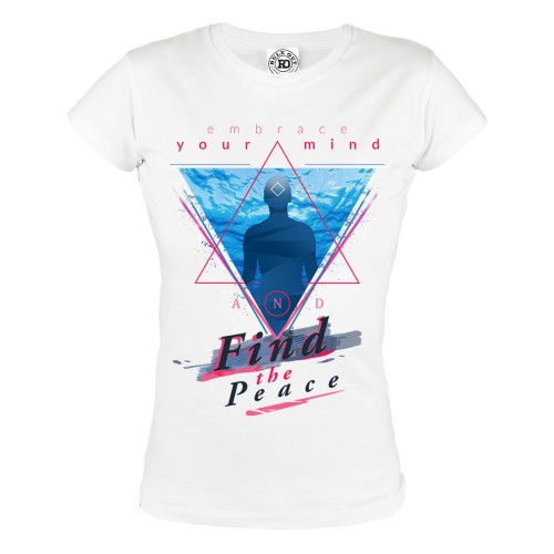 KOSZULKA DAMSKA EMBRACE YOUR MIND AND FIND THE PEACE 2
