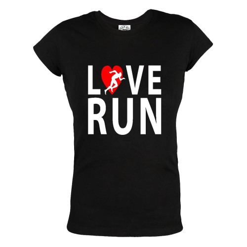 KOSZULKA DAMSKA I LOVE RUN 1