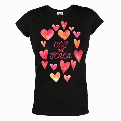 KOSZULKA WALENTYNKOWA PREZENT NA WALENTYNKI DLA NIEJ COŚ OD SERCA 1